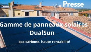 Gamme de panneaux solaires DualSun - bas-carbone- haute rentabilite