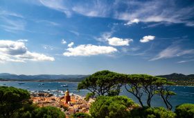 vue aerienne golfe de saint tropez