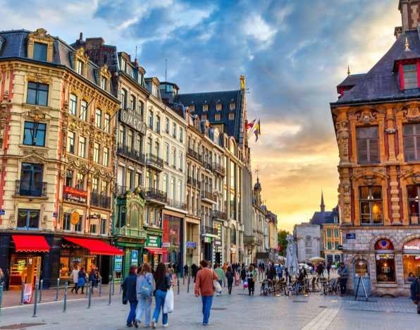 vue de la grand place a lille